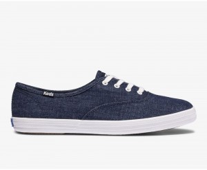 Keds Champion Eco Denim Kadın Spor Ayakkabı Mavi | OSM487962