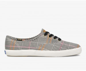 Keds Champion Plaid Kadın Spor Ayakkabı Siyah Renkli | ZAH563024