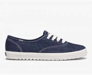 Keds Champion TRX Eco Denim Kadın Spor Ayakkabı Mavi | HOZ692350