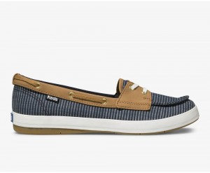 Keds Charter Stripe Kadın Slip On Lacivert | APK746091