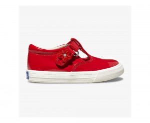 Keds Daphne Rugan Kiz Çocuk Slip On Kırmızı | XEU027691