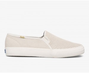 Keds Double Decker Perf Süet Kadın Slip On Bej Rengi | CNS184759