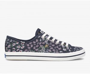 Keds Kickstart Floral Kadın Spor Ayakkabı Lacivert | HUZ931826