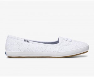 Keds Teacup Eyelet Kadın Slip On Beyaz | WNM682574