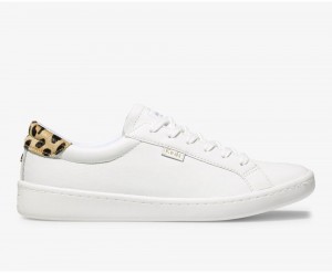 Keds x Kate Spade New York Ace Deri Calf Hair Kadın Spor Ayakkabı Beyaz | TNU586230