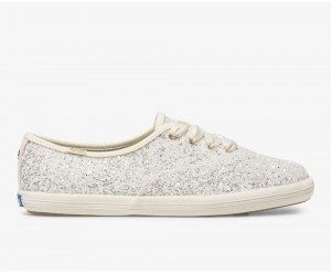 Keds x Kate Spade New York Champion Glitter Kadın Spor Ayakkabı Beyaz | HTD593872