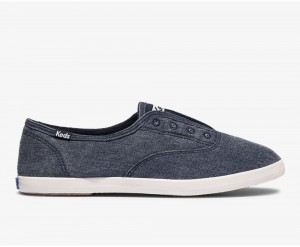 Keds x Organic Pamuklu Chillax Washable Kadın Slip On Lacivert | DZX756823