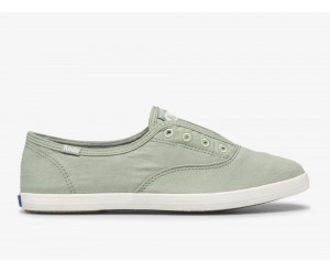 Keds x Organic Pamuklu Chillax Washable Kadın Slip On Yeşil | PZC126370