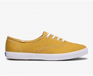 Keds x Organic Pamuklu Washable Champion Kadın Spor Ayakkabı Altın | OLC792305