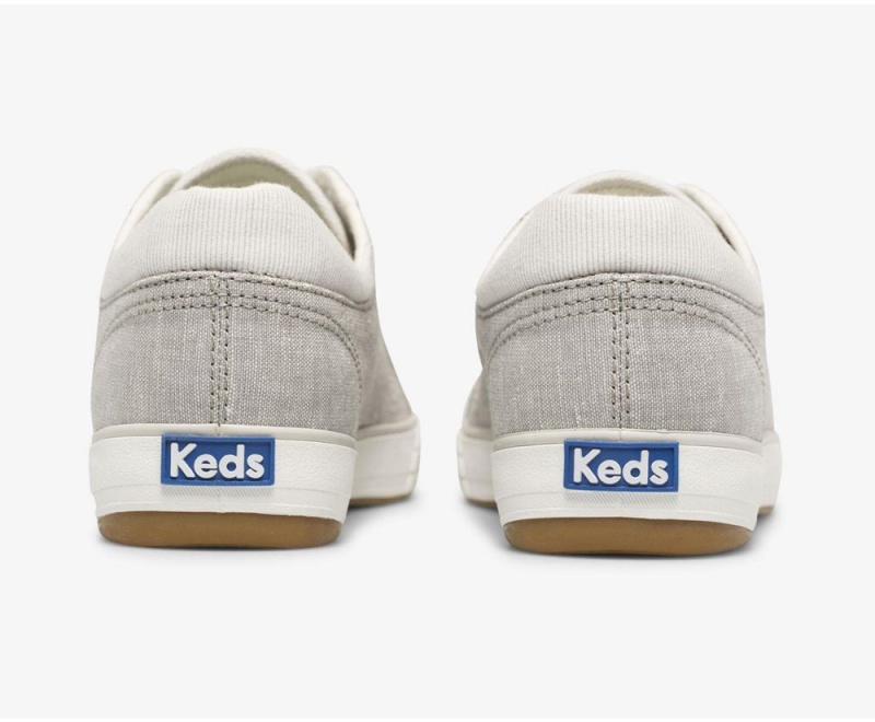 Keds Center II Chambray Stripe Kadın Spor Ayakkabı Gri | HDS843925