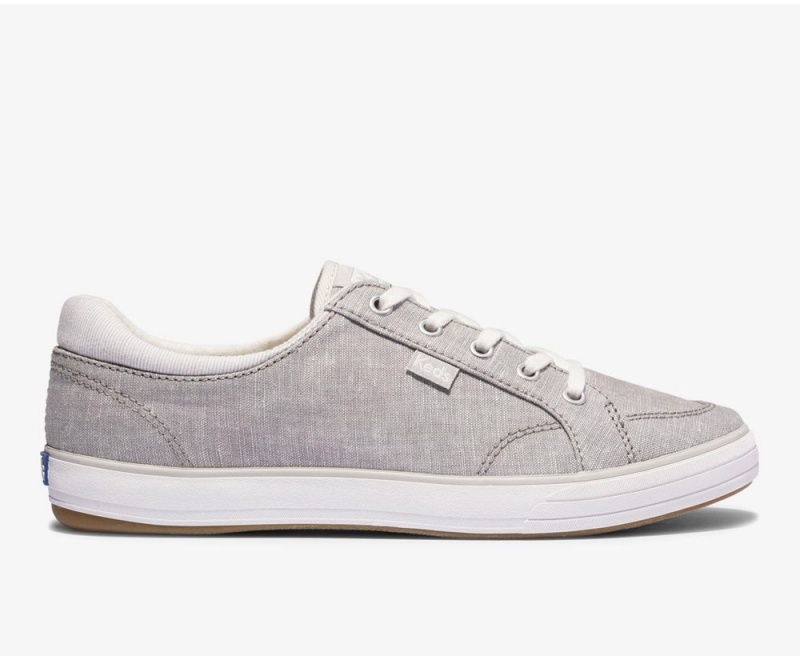 Keds Center II Chambray Stripe Kadın Spor Ayakkabı Gri | HDS843925