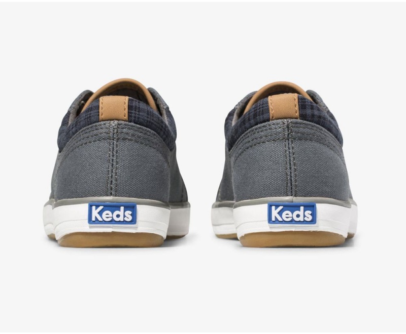 Keds Center Waxed Kanvas Kadın Spor Ayakkabı Gri | QIJ792864