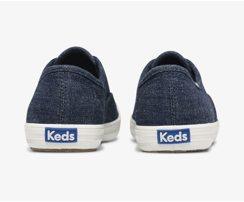 Keds Champion Eco Denim Kadın Spor Ayakkabı Mavi | OSM487962