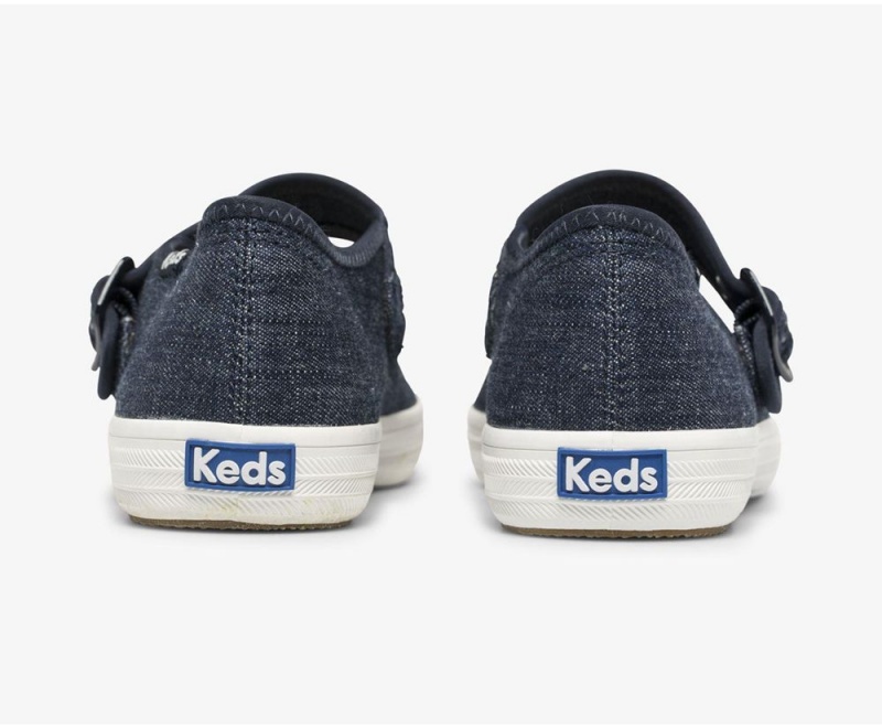 Keds Champion Mary Jane Eco Denim Kadın Spor Ayakkabı Mavi | FBE693245