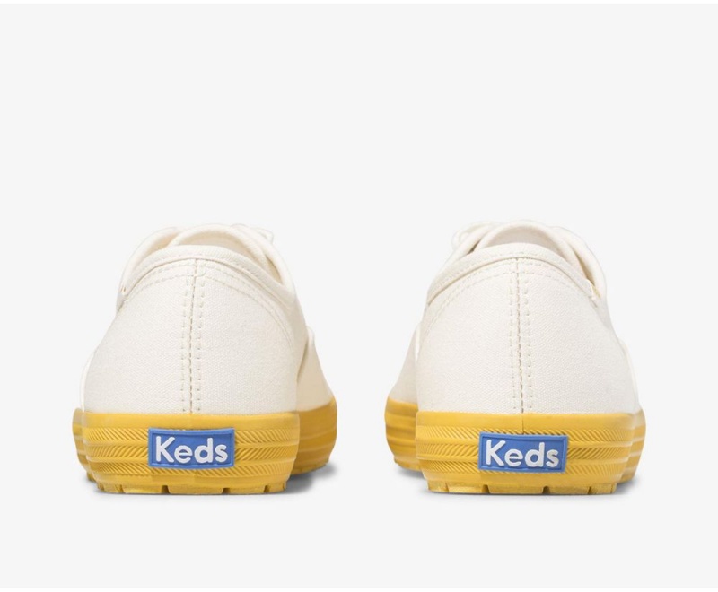 Keds Champion TRX Kadın Spor Ayakkabı Beyaz Sarı | IWL194375