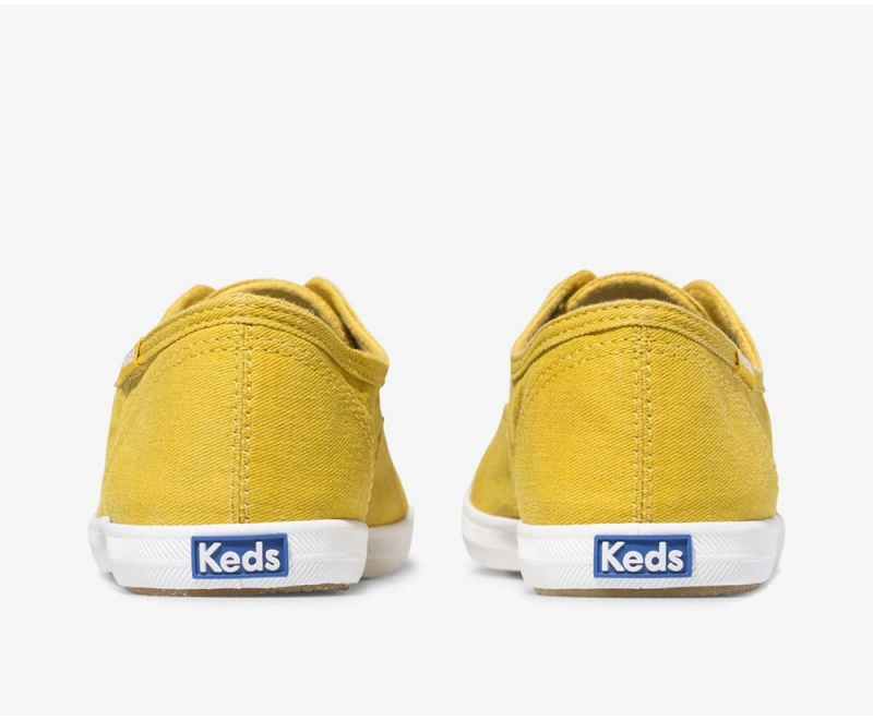 Keds Chillax Seasonal Washable Kadın Slip On Sarı | DCQ087349