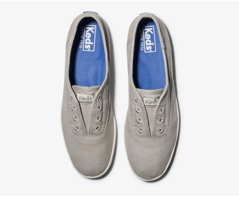 Keds Chillax Seasonal Washable Kadın Slip On Gri | RGK285043