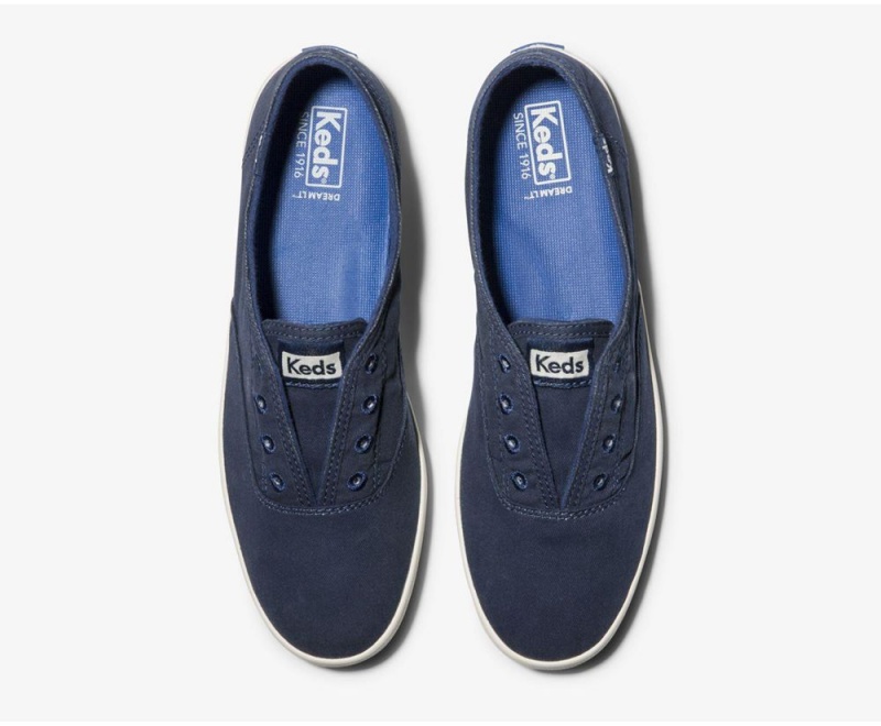 Keds Chillax Seasonal Washable Kadın Slip On Mavi | XYB674235