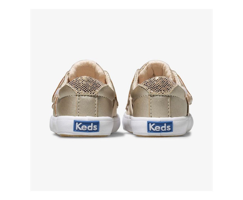 Keds Courtney Kiz Çocuk Slip On Pembe Altın | DQV318560