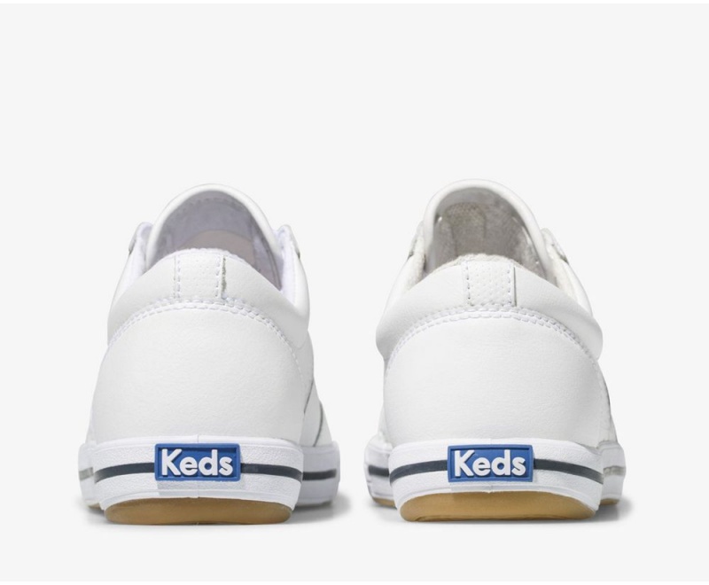 Keds Courty Deri Kadın Spor Ayakkabı Beyaz | QNY035617