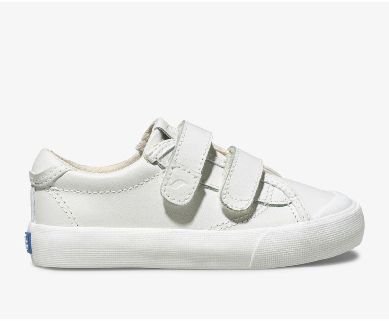 Keds Crew Kick 75 2V Deri Kiz Çocuk Slip On Beyaz | MDG390482