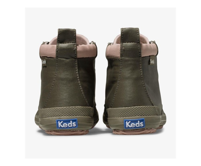 Keds Cyber Scout Coated Kanvas Kiz Çocuk Bot Yeşil | XCG305912