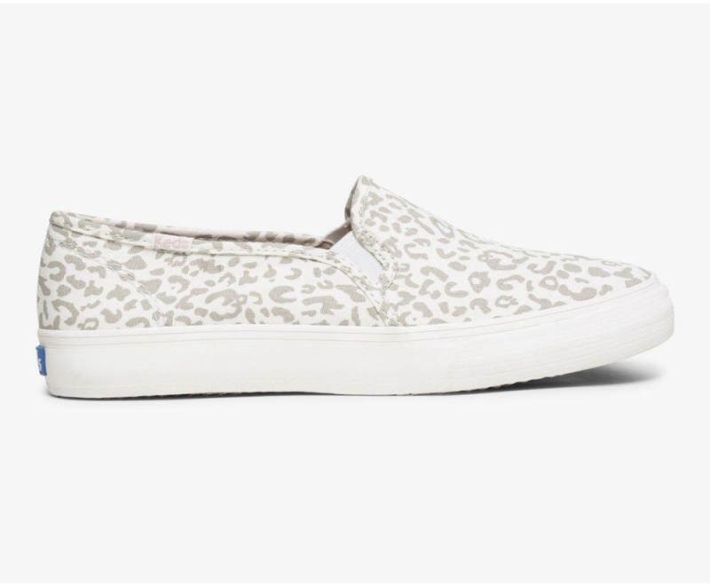 Keds Double Decker Animal Kadın Slip On Leopar | AIL250416