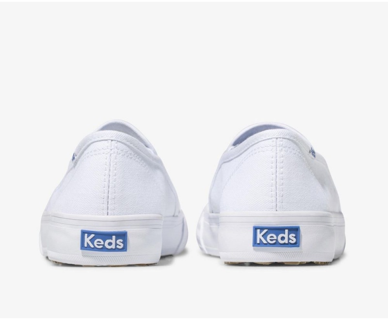 Keds Double Decker Kanvas Kadın Slip On Beyaz | WIA091634