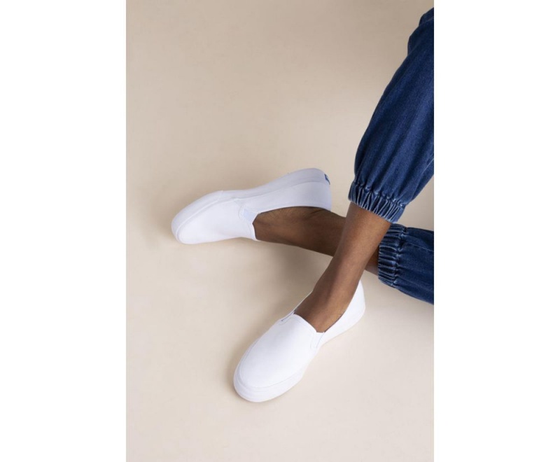 Keds Double Decker Kanvas Kadın Slip On Beyaz | WIA091634