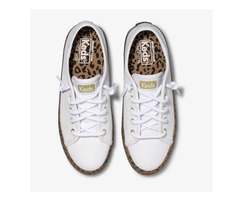 Keds KickstartFoxing Kiz Çocuk Spor Ayakkabı Beyaz | HUQ485706