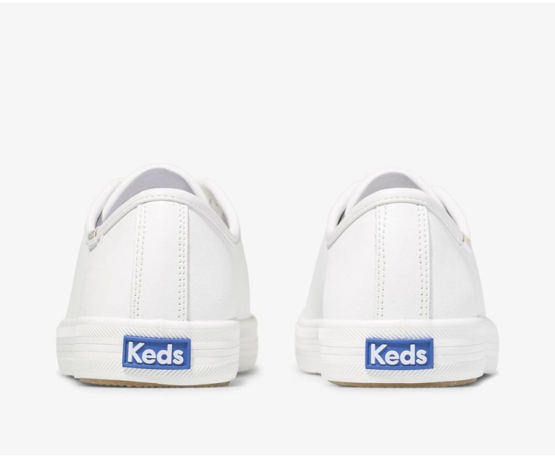 Keds Kickstart Deri Kadın Spor Ayakkabı Beyaz | BNR975026