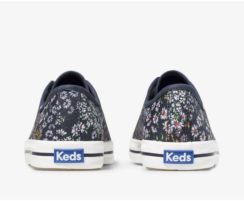 Keds Kickstart Floral Kadın Spor Ayakkabı Lacivert | HUZ931826