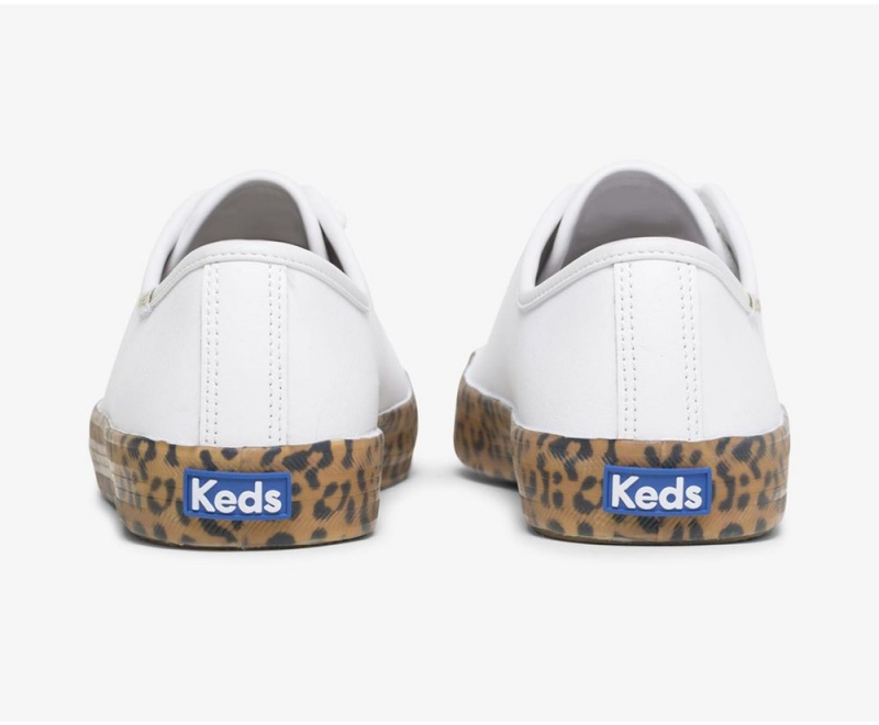 Keds Kickstart LeatherFoxing Kadın Spor Ayakkabı Beyaz | SZQ173290