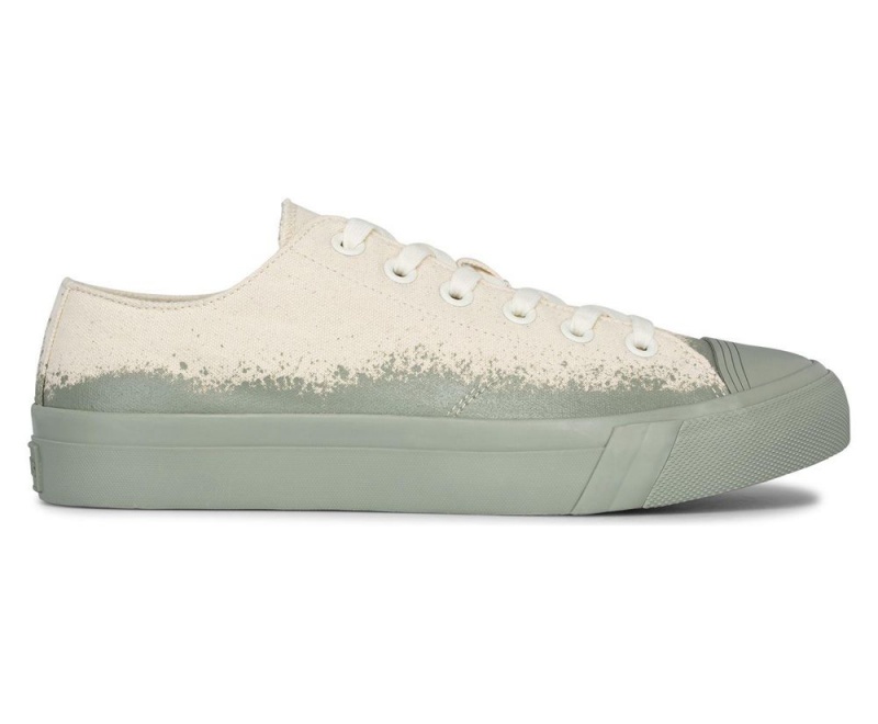 Keds Royal Lo Spray Foxing Erkek Spor Ayakkabı Bej Rengi Yeşil | SXT197208