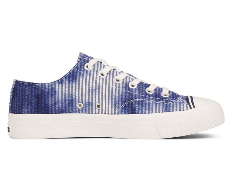 Keds Royal Lo Tie Dye Seersucker Kadın Spor Ayakkabı Mavi | BTR702591