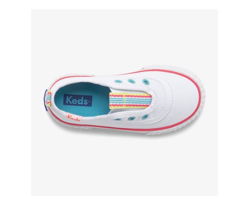 Keds Topkick Washable Jr. Kiz Çocuk Slip On Beyaz | HTV723165