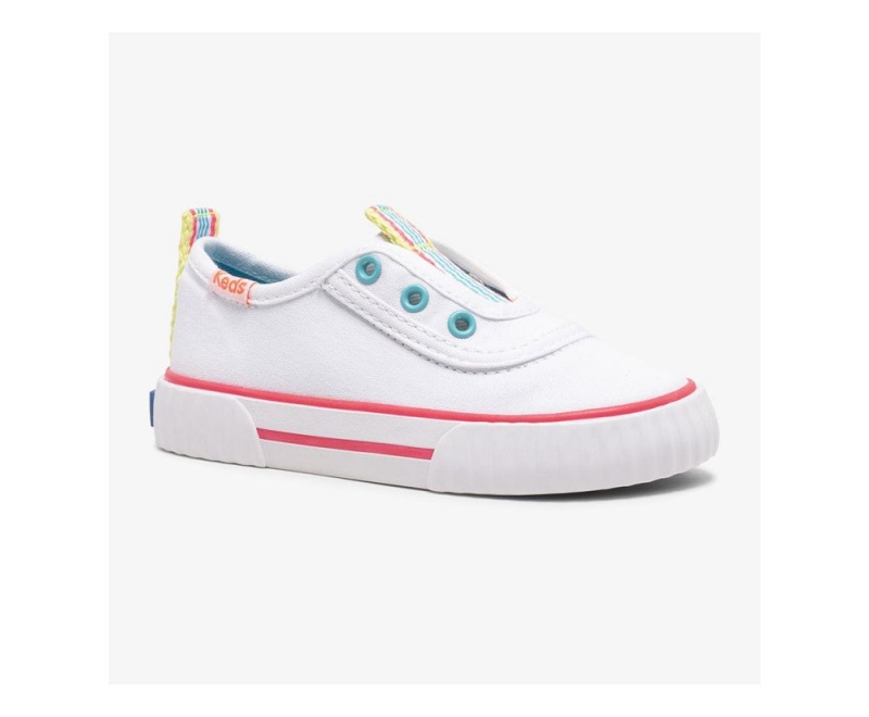 Keds Topkick Washable Jr. Kiz Çocuk Slip On Beyaz | HTV723165