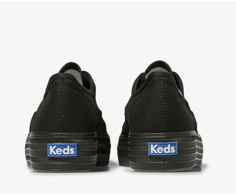 Keds Triple Kadın Spor Ayakkabı Siyah | SLJ083569