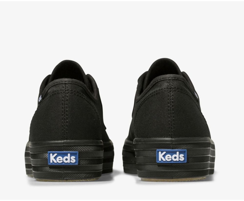 Keds Triple Kick Kadın Spor Ayakkabı Siyah | MOU790483