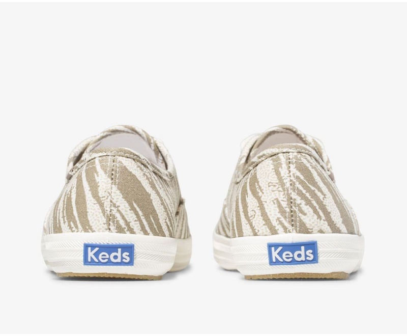 Keds Washable Champion Animal Kadın Spor Ayakkabı Beyaz Gri | RBW125730