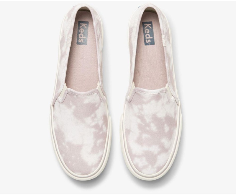 Keds Washable Double Decker Tie Dye Kadın Slip On Mor | GZE238946