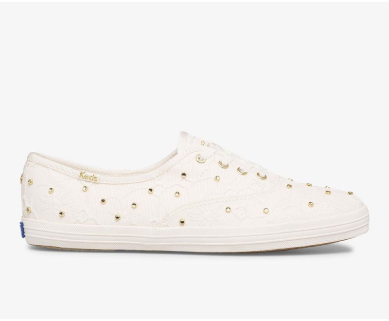 Keds x Kate Spade New York Champion Bridal Dantel Kadın Spor Ayakkabı Beyaz | WSI165284