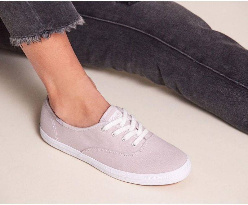 Keds x Organic Pamuklu Champion Kadın Spor Ayakkabı Mor | WZM516089