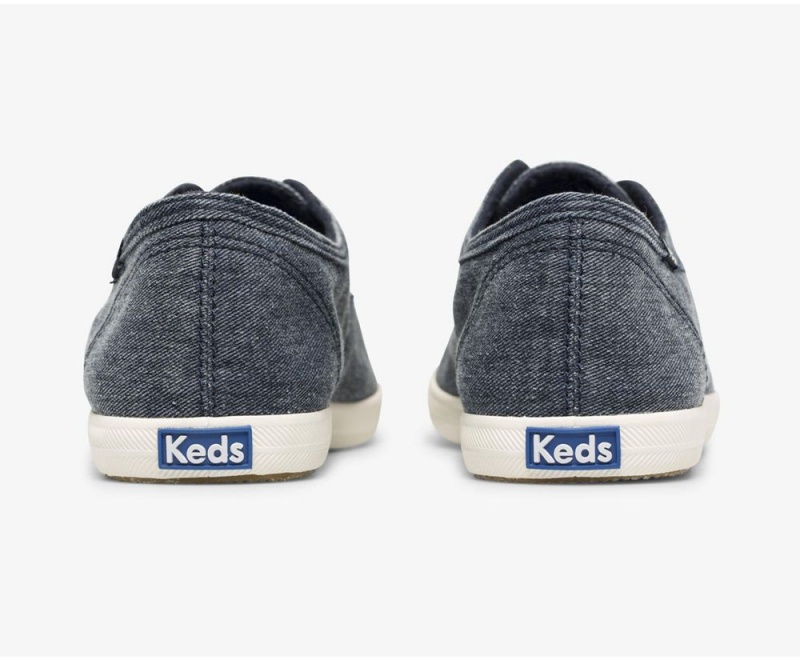 Keds x Organic Pamuklu Chillax Washable Kadın Slip On Lacivert | DZX756823