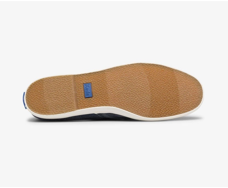 Keds x Organic Pamuklu Chillax Washable Kadın Slip On Lacivert | DZX756823