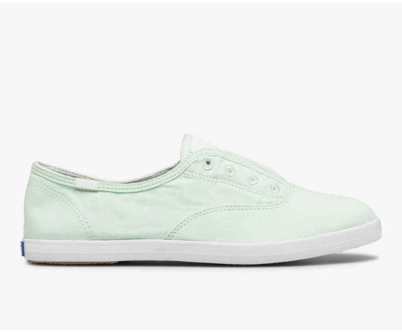 Keds x Organic Pamuklu Chillax Washable Kadın Slip On Yeşil | CSJ423958