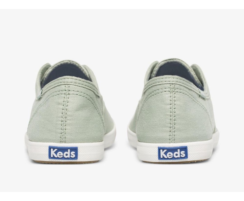 Keds x Organic Pamuklu Chillax Washable Kadın Slip On Yeşil | PZC126370