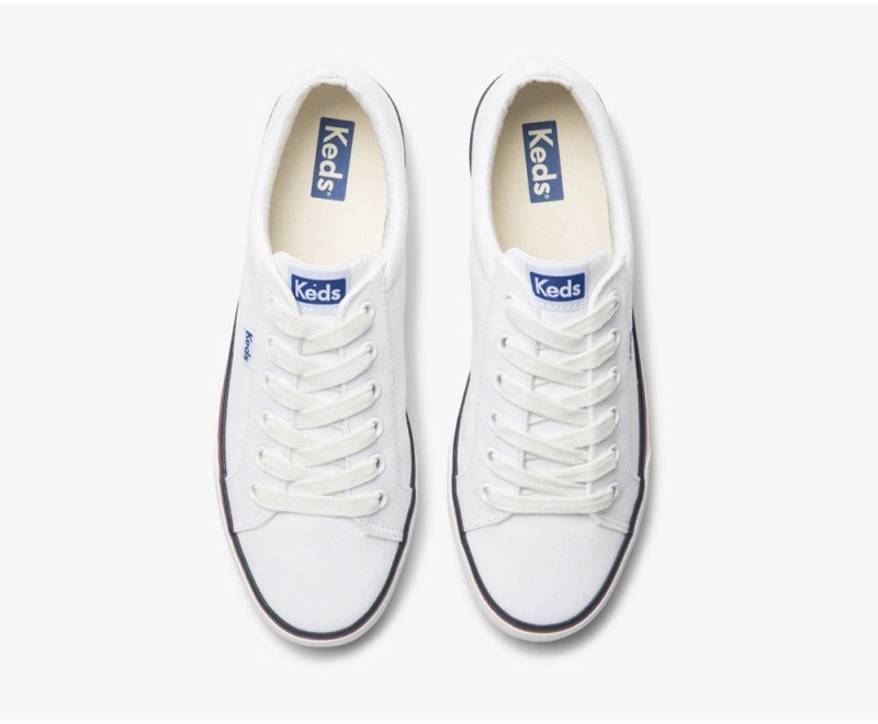 Keds x Organic Pamuklu Jump Kick Kadın Spor Ayakkabı Beyaz | UNG718924