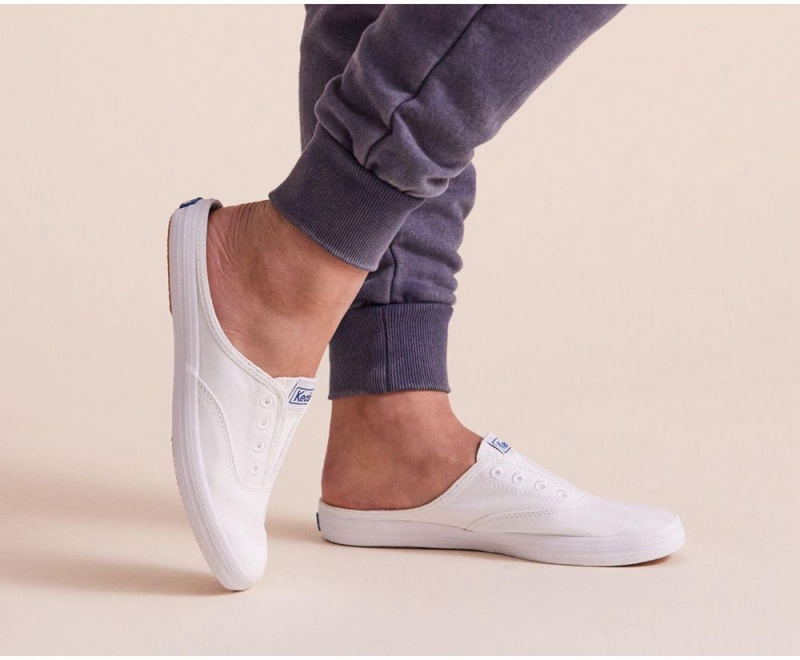 Keds x Organic Pamuklu Moxie Mule Kadın Mules Beyaz | AEX504821