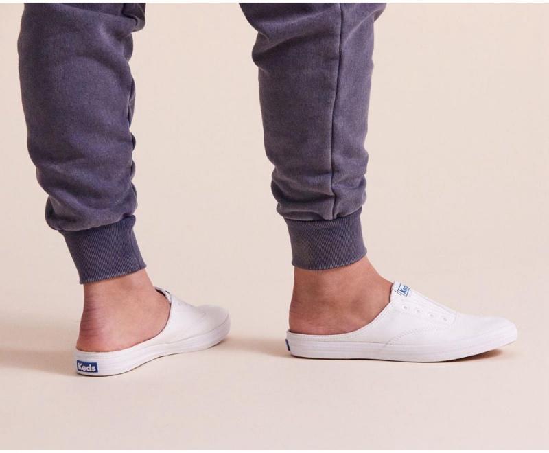 Keds x Organic Pamuklu Moxie Mule Kadın Mules Beyaz | AEX504821